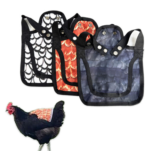 Chicken Saddles Wing Protector Vests Cold Weather-Dark 2
