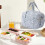 Sturdy Corduroy Meals Prep Bag Featuring Aluminum Foils Layer-2 5
