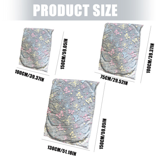 Warm Glows In The Dark polyester-130 150 cm vlinders vliegen 2
