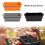 Reusable Silicones Grease Tray For Barbecue Grill Griddles-Grey 3