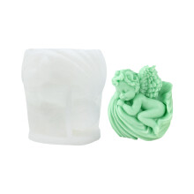 Detailed Rose Angel Silicone Mould for Handmade Candle and-1