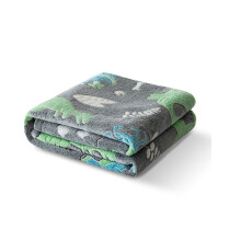 Sturdy Polyester Throw Blanket-75 100cm Dinosaur Paradise