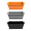 Reusable Silicones Grease Tray For Barbecue Grill Griddles-Grey 2