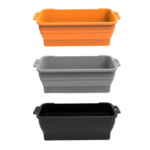 Reusable Silicones Grease Tray For Barbecue Grill Griddles-Grey 1
