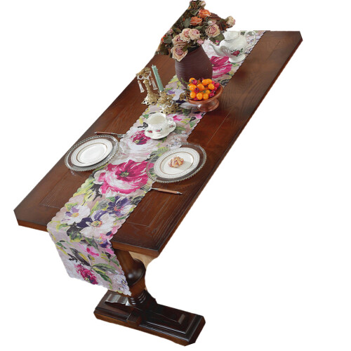 Elegante Printe tafelloper, waterdicht polyester,-30*120cm P