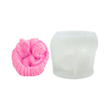 Professional Silicone Candle Mould Intricate Rose Angel-2