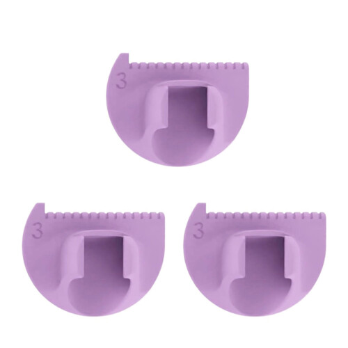 3Pcs Sewing Templates Ruler Quilting Measuring-Purple 3CM