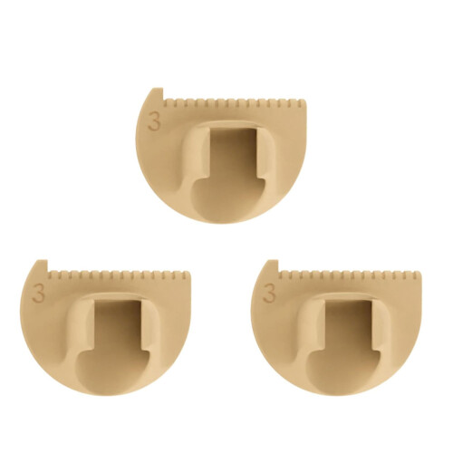 3Pcs Finger Quilting Ruler with Millimeter Scale-brown 3CM