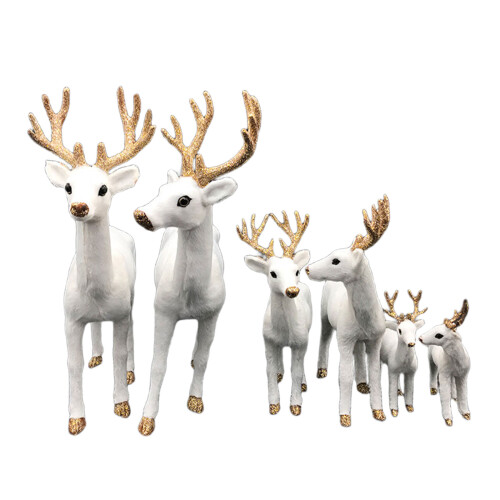 Christmas Decorations Realistic Reindeer-Straight head No. 1 1