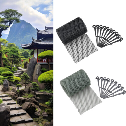 Roof Gutter Debris Filter Plastic Mesh-Eaves mesh with gray 1