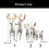 Christmas Decorations Realistic Reindeer-Straight head No. 1 4