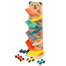 Car Ramp Racer Toy, Race Track Toy for Toddlers with 4 Racers