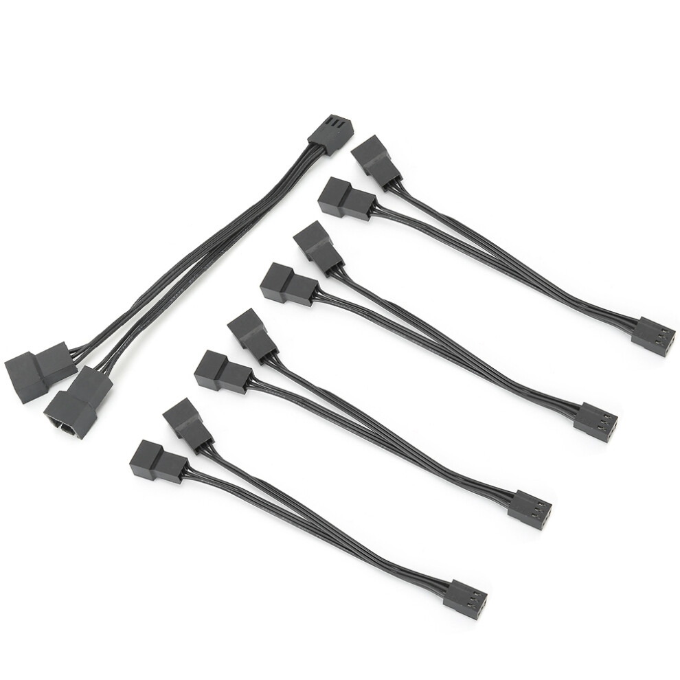 5 Stã¼Cke Fan Splitter Kabel 1 Zu 2 Konverter 3Pin 7443665305777