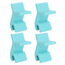 Supports de plateaux de cuisson en plastique durables, pour-Bleu