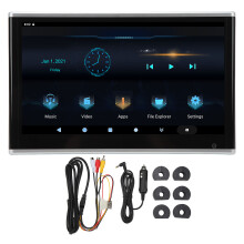 Tablet portatile per poggiatesta auto con Android 11, schermo touch, display HD 4K, WiFi, Bluetooth, mirroring wireless del telefono, uscita HDMI,