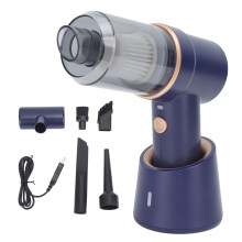 Aspirateur à main sans fil facile d'entretien avec lumière LED, aspiration puissante de 8000 Pa, mini aspirateur doté d'une batterie rechargeable