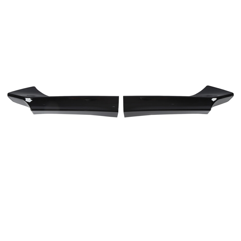 Front Bumper Corner Spoiler Compatible Front Bumper Lip Glossy Finish Uni Car Body Kit High-Quality Pp Polypropylene Anti-Collision And Black 9190834564845
