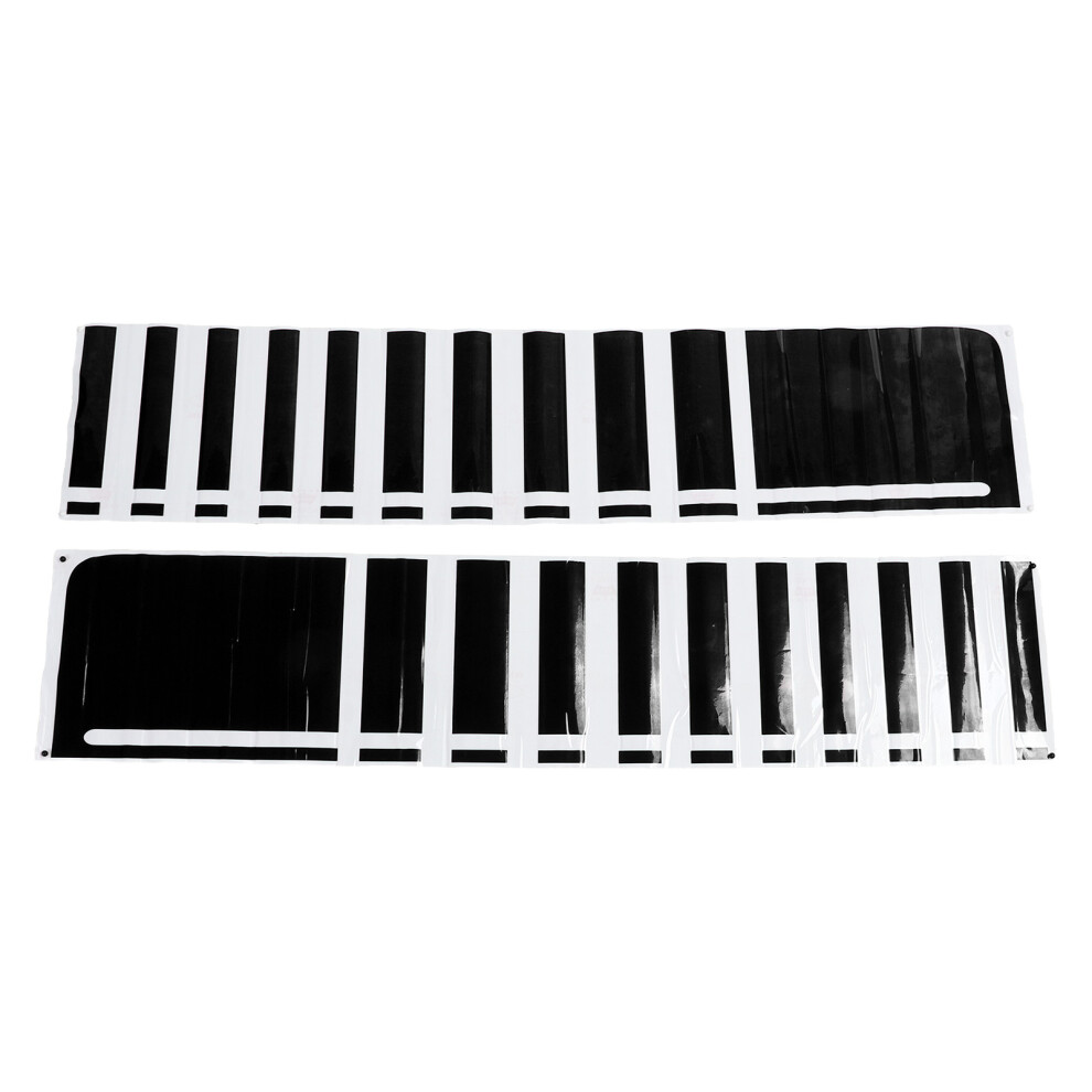 Water Resistance Vinyl Decal For Vehicles, Car Hood Strips Sticker For Trucks Suvs Off Road, Universal Fit Matte Racing Graphic With Scratch Black 9190834870366