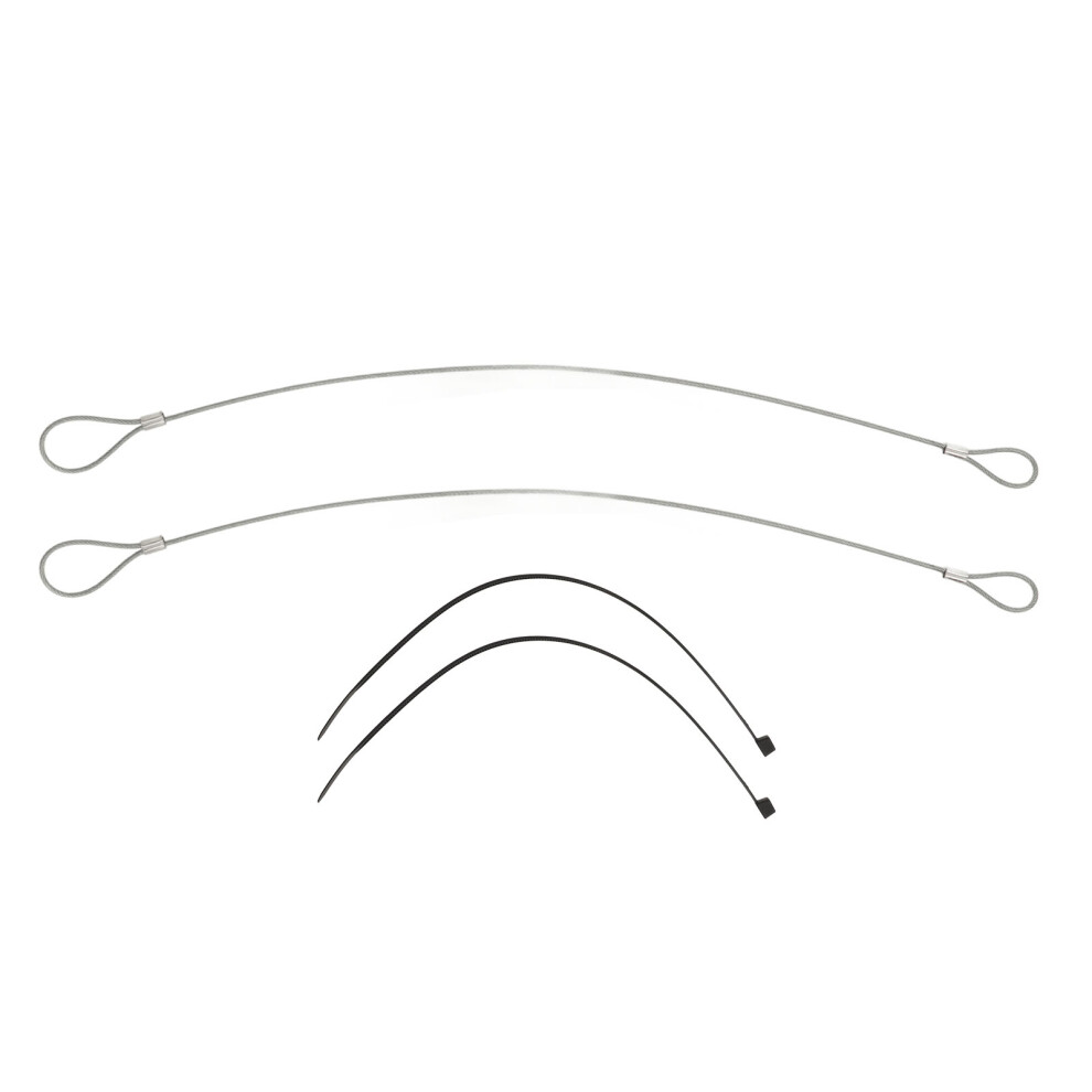 Water & Salt Resistant Safety Lanyard Stainless Steel Wire Cable Emergency Hood Release Replacement For Corvette C4 1984-1996 Lightweight Vinyl