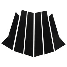 Set raamstijlbekleding voor autodeuren, krasbestendig, waterdicht, premium PC-bekleding, naadloze pasvorm, lange levensduur, zonbestendig, stevig, 6