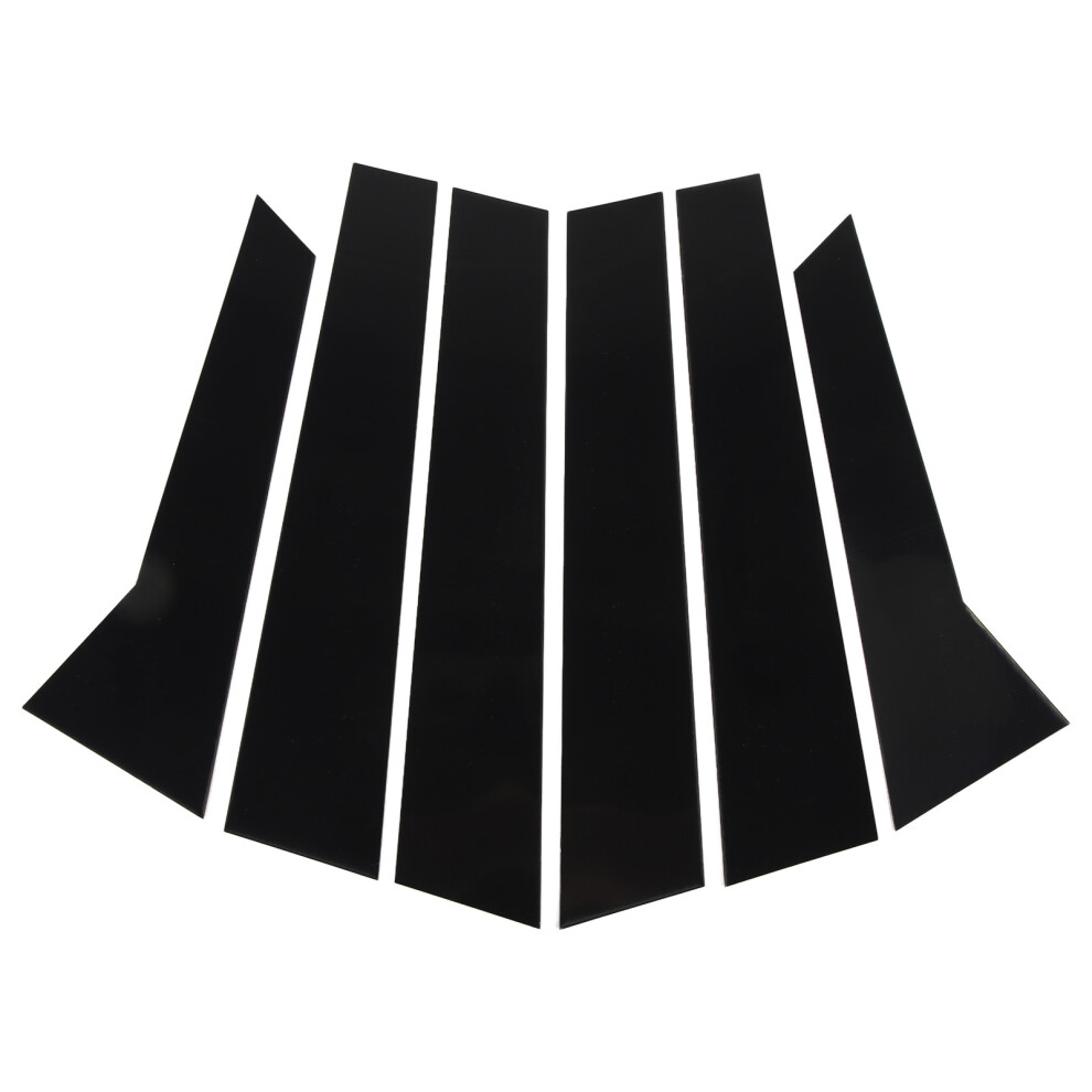 Door Side Pillar Post Trim Cover For Chevrolet Impala 2014-2020, Scratch Resistant And Fade Proof Sturdy Plastic Exterior Decor With Easy Peel And 9190834870519