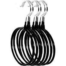 Elegante Kleiderschrank-Organizer, hochwertige Metall-Schalringaufhänger mit rutschfester Oberfläche für sicheren Halt, platzsparendes Design für