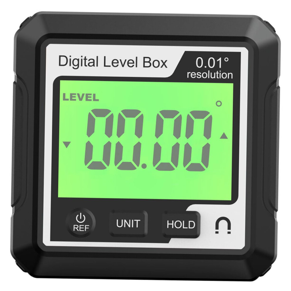 Digital Angle Gauge Magnetic Slope Protractor Inclinometer 5.8X5.8cm Digital Level Box Black 9365049789134