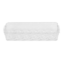 Organizador de Ovos para Geladeira, Recipiente para Ovos com Tampa e Alça que Deslizam Facilmente, Design Transparente para Visibilidade,
