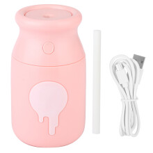 Entspannender Ultraschall-Luftbefeuchter, Aroma-Diffusor für ätherische Öle mit kompaktem Design und flüsterleisem Betrieb (Pink)