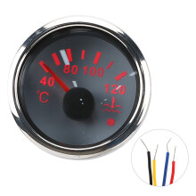 IP67 Waterproof Temperature Meter Kit Dual Scale Fahrenheit Celsius Anti Fog Cooling Water Temperature Gauge Marine Engine High Visibility Easy