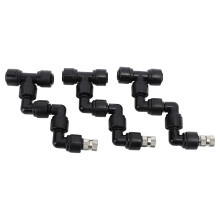 Humidification System Fine Mist Spray Nozzle 360 Degree Rotation Rainforest Environment Cooling System Adjustable Misting Accessories Kit High Quality