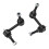 Sway Bar Link Driving Stability Durable And Rust Resistant Smooth Operation Front Pair Left Right Replacement For Chevrolet Trailblazer EXT Models 4