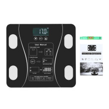 High-Precision Digital Bathroom Scale, Advanced Health Monitor with BMI, Body Fat, and Muscle Mass Analysis, ABS & Tempered Glass, Non-Slip Feet,