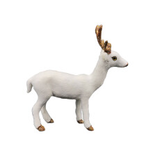 Figurines de rennes réalistes, décorations de-Tête droite n3