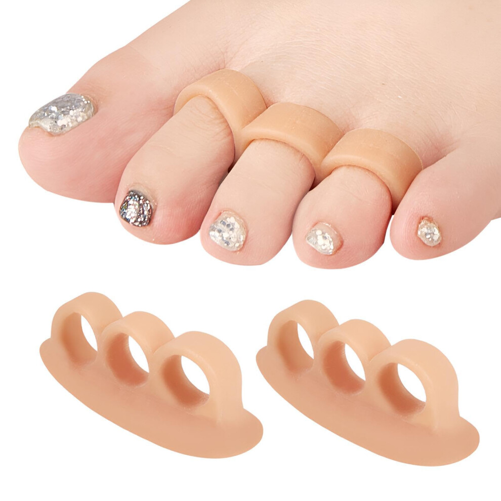 4 Toe Separator  Toe Straightener  Toe Caps  Toe Protection  Hallux Valgus Toe Correction  Toe Separator Cushion  Toe Pad  Hammer Toe
