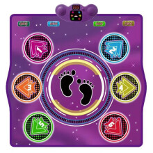'Kids and Adults Wireless BT Dance Mat for Interactive Family Music Games and Exercise Training'