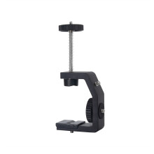 Universal Aluminum C Clamp Mount for Camera & Microphone, Black, 9.4cm