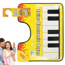 Toilet Piano Mat, Music Play Pad, Potty Piano Rug, Funny Music Keyboard Design, Splashproof, Ideal Laundry Room Entertainment for Girls, Kids