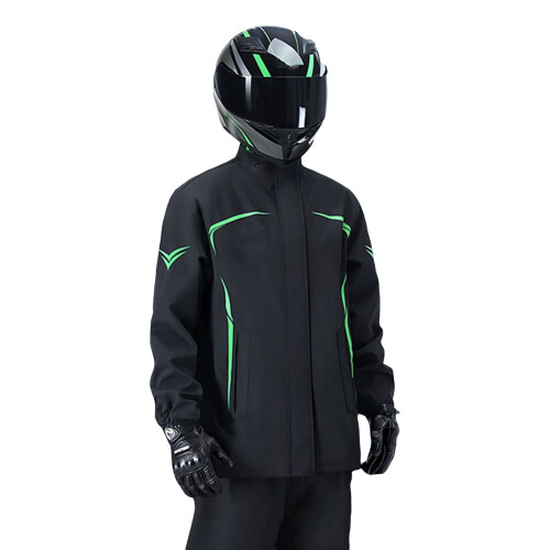 Professional Rain Jacket Pants Waterproof-Dark Night Green Upg