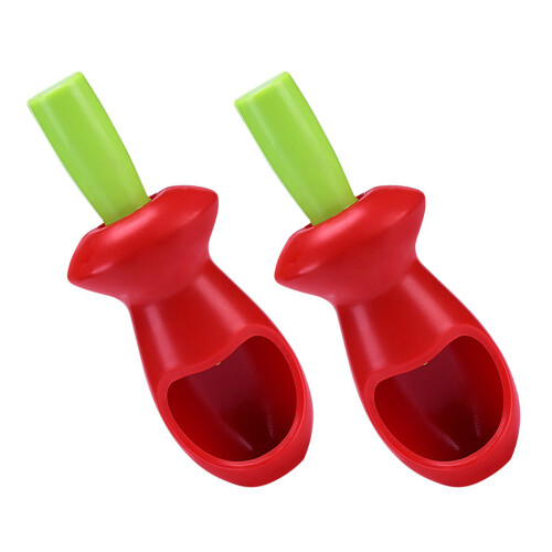 2Pcs Plastic Fruit Pitter Tool Cores Remover For Removing Pits