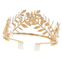 Elegant Metal Leaf Crowns Headbands Sustainable Party Hair