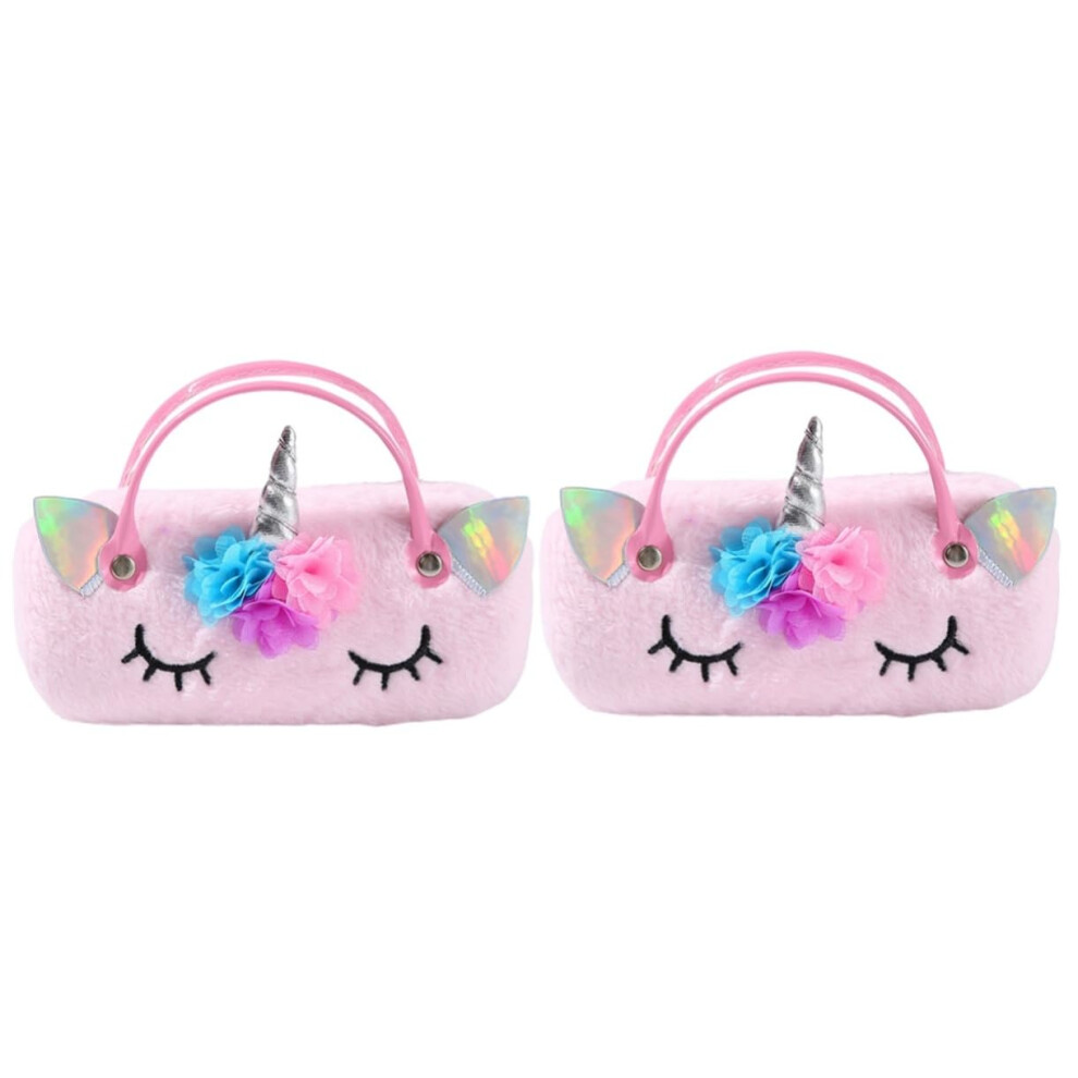 Portable Glasses Bag Children's Cartoon Sunglasses Organizer Storage Box 18X8.5CMx2pcs