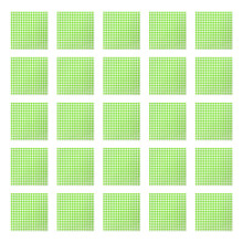200pcs Nonstick Food Grade Sandwich Wrapping Sheets-Green grid