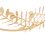 Couronnes multifonctions en feuilles de métal, accessoire de 4