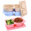 Duals Chamber Foldable Snacks Box Leakproof Silicone-color 3