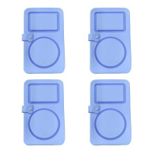 Sealable Foldable Silicone Condiment Container with Secure-Blue