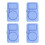 Sealable Foldable Silicone Condiment Container with Secure-Blue 1