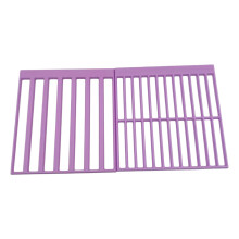 2Pieces Paintings Rulers Set With Griding Lines for-Purple