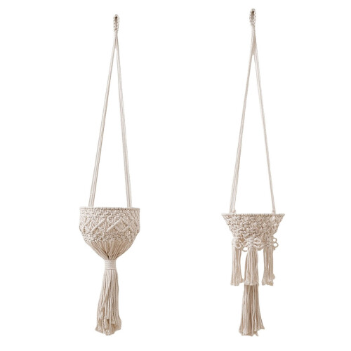 Multipurpose Cotton Rope Hanging Organizer Decorative Plant-B 1