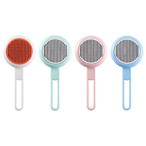 ABS Pet Deshedding Comb Gentle Massage Tool For Reducing-White 1